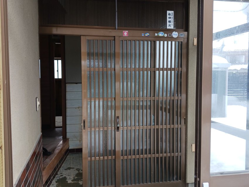 工事前の玄関