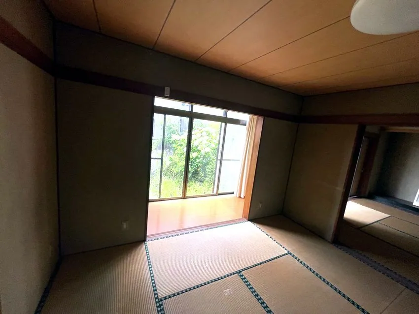 小松市 希望ヶ丘の家まるごと 和室と縁側→土間のある部屋 工事前
