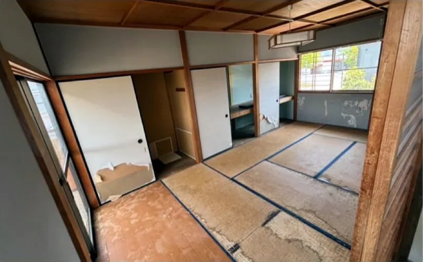 和室の床と襖  工事前